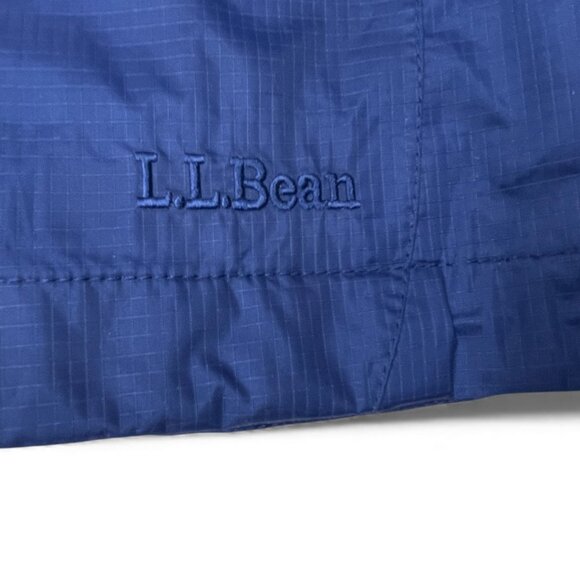 L.L. Bean Blue Waterproof Light Windbreaker Hooded Jacket Women's 3XL XXXL - Picture 6 of 15